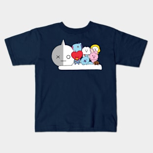 BT21 TO THE MOON ARMY Kids T-Shirt